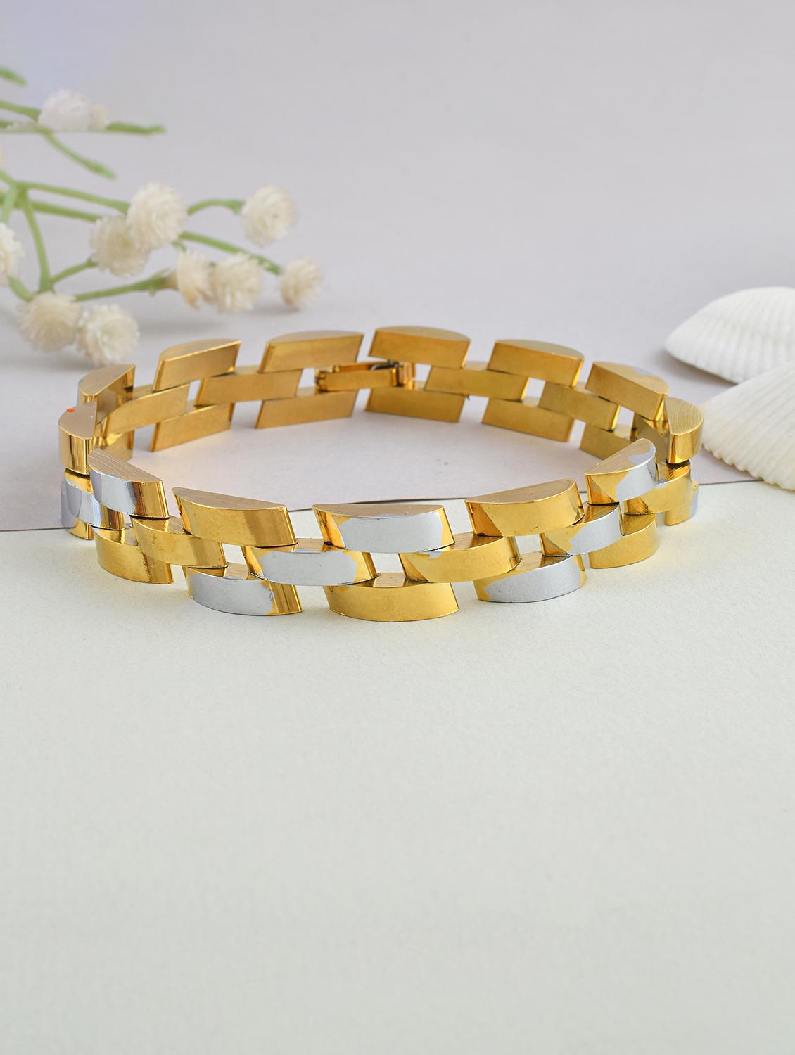 men gold brass bracelet - 21787446 - Zoom Image - 0