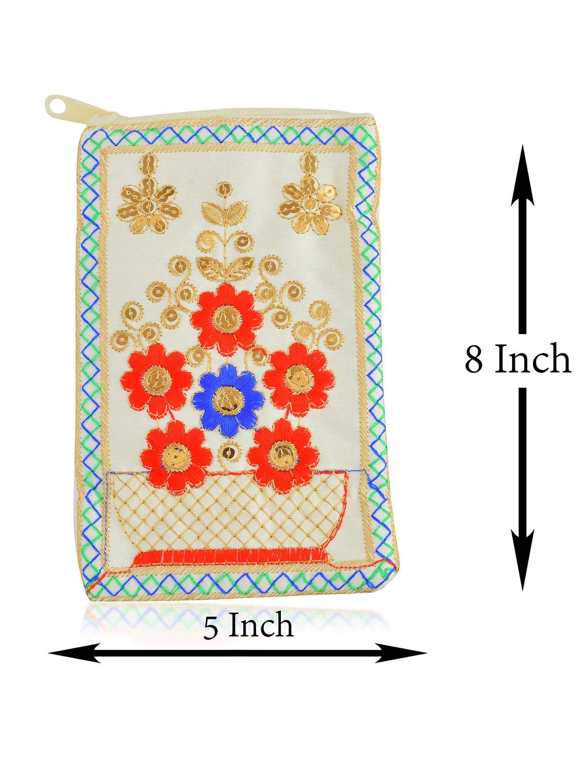 women off white embroidered sling bag - 21788837 - Standard Image - 3