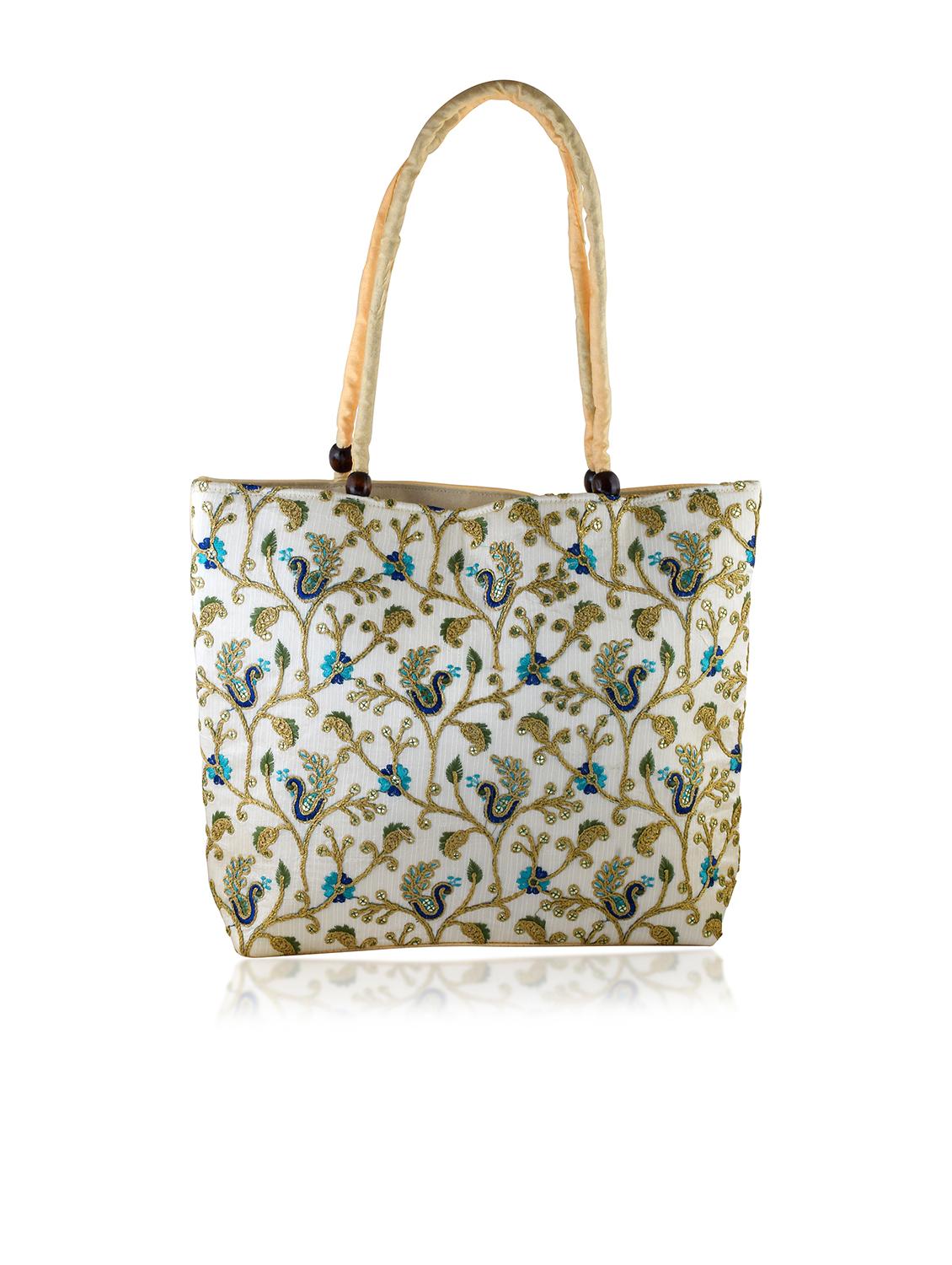 women off white embroidered handbag - 21788839 - Zoom Image - 0
