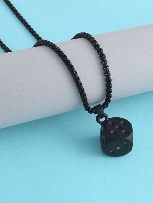 men black dice brass pendant - 21788868 -  Standard Image - 0