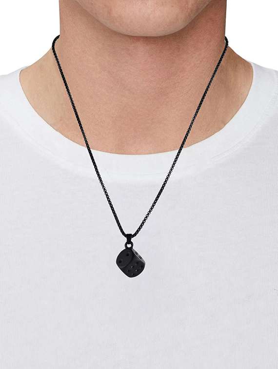 men black dice brass pendant - 21788868 -  Standard Image - 3