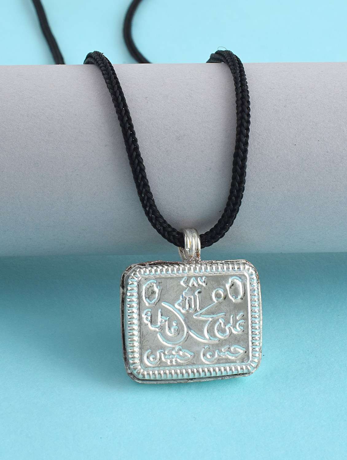 men silver brass pendant