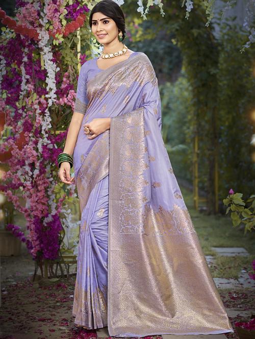 women self design banarasi festive wear saree with blouse - 21789627 - Standard Image - 0