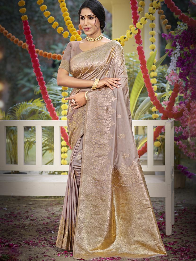 women self design banarasi festive wear saree with blouse - 21789632 -  Zoom Image - 0