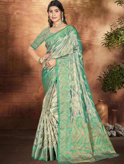 women self design banarasi festive wear saree with blouse - 21789641 -  Standard Image - 0