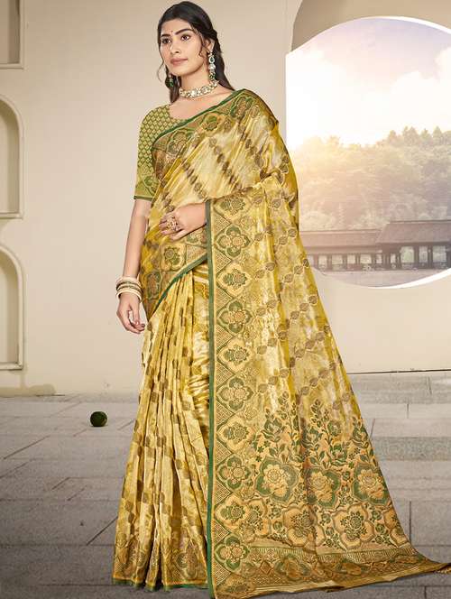 women self design banarasi festive wear saree with blouse - 21789646 - Standard Image - 0
