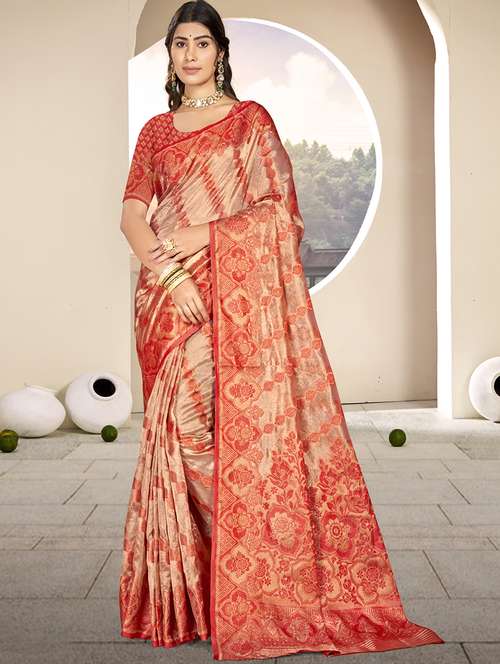 women self design banarasi festive wear saree with blouse - 21789650 -  Standard Image - 0