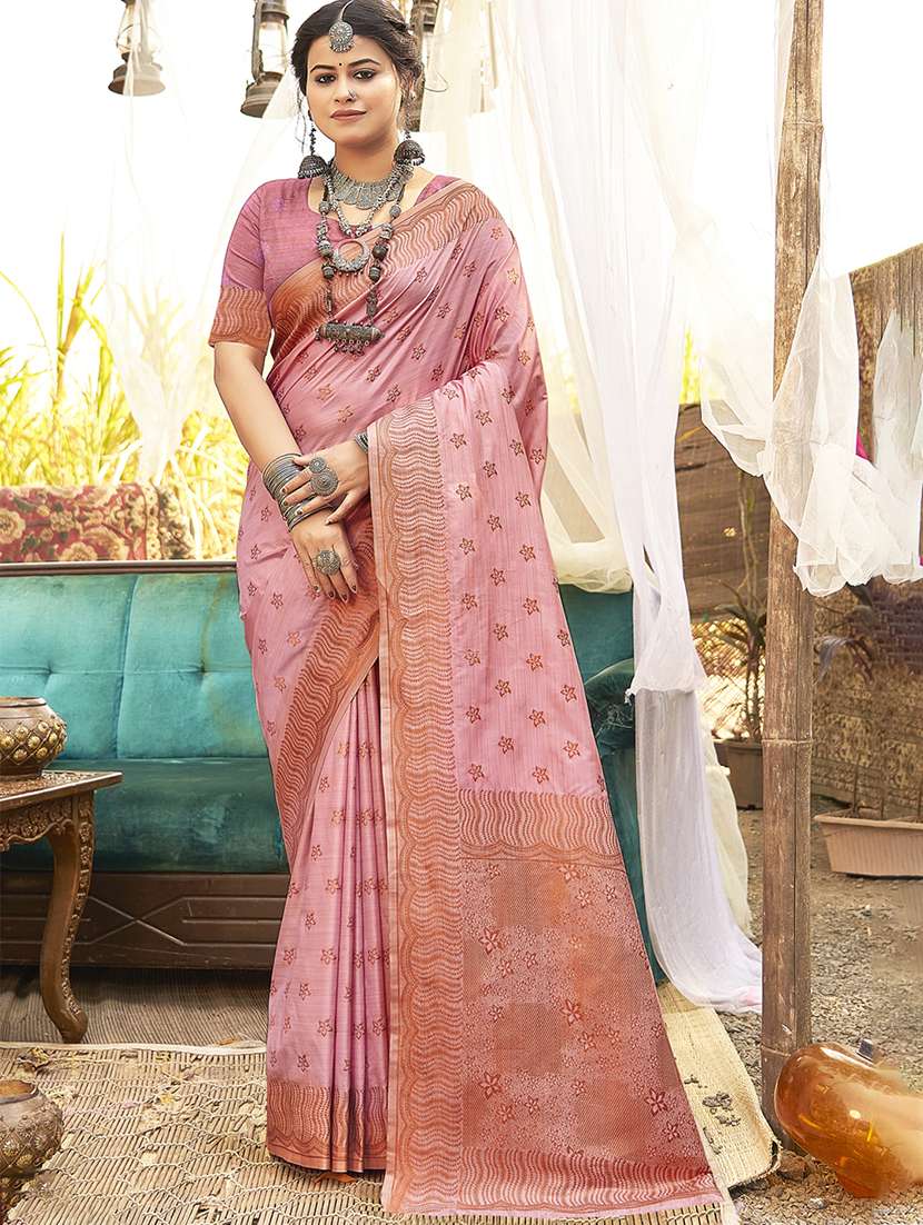 women self design banarasi festive wear saree with blouse - 21789659 - Zoom Image - 0