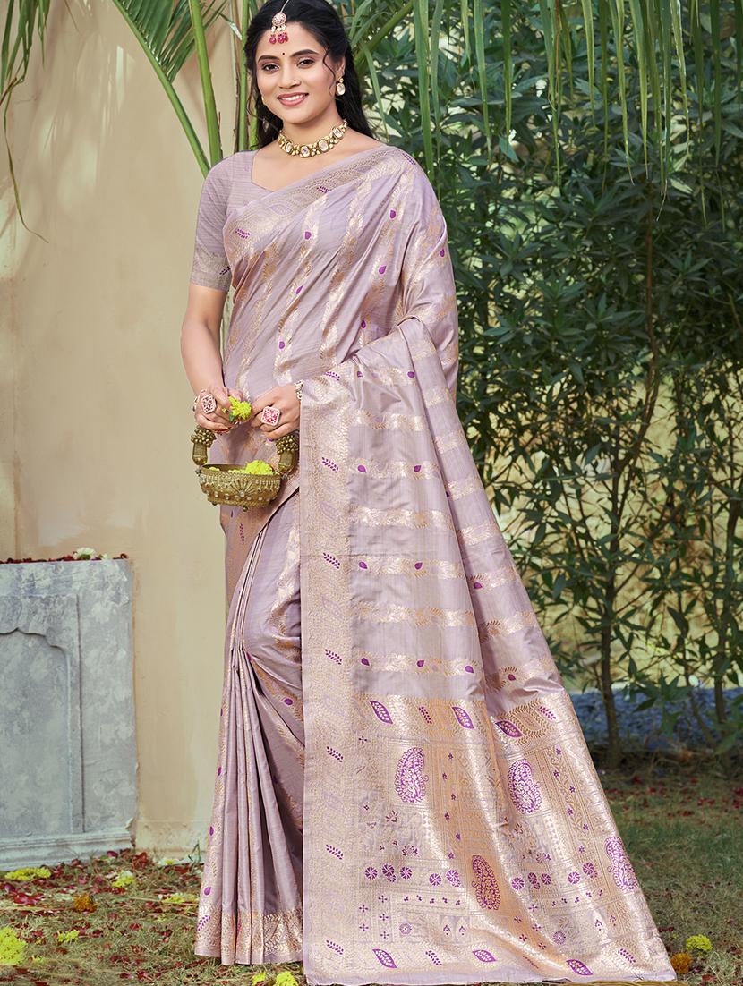 women self design banarasi saree with blouse - 21789713 -  Zoom Image - 0