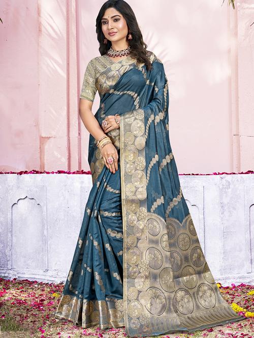 women self design banarasi saree with blouse - 21789722 -  Standard Image - 0