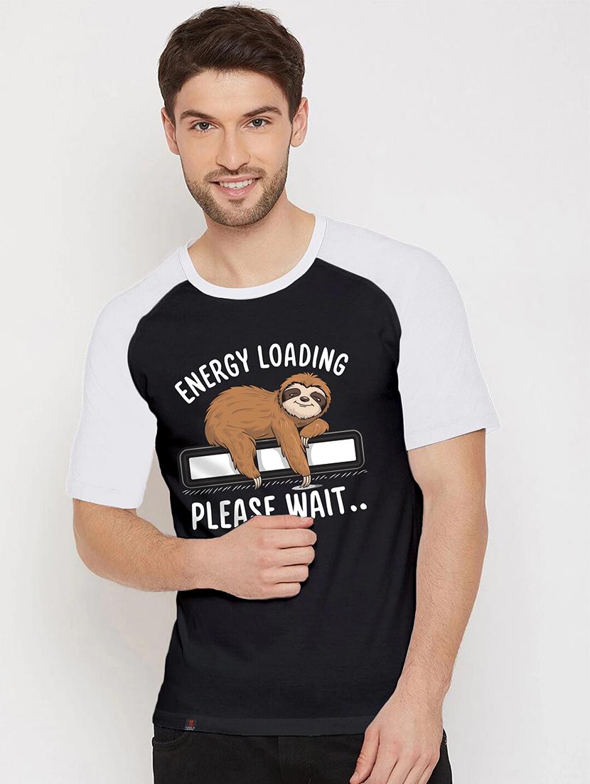 men front print short sleeves t-shirt - 21790829 - Zoom Image - 0