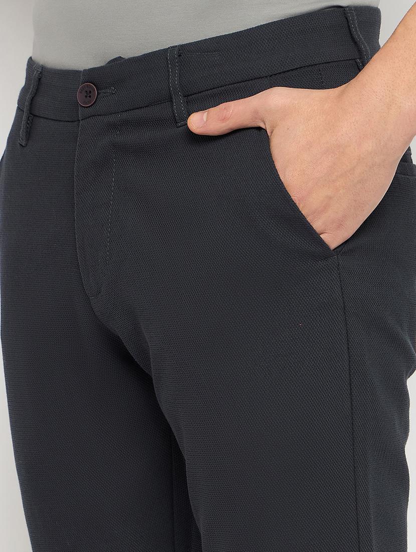 men solid mid rise casual chinos - 21790954 - Standard Image - 5