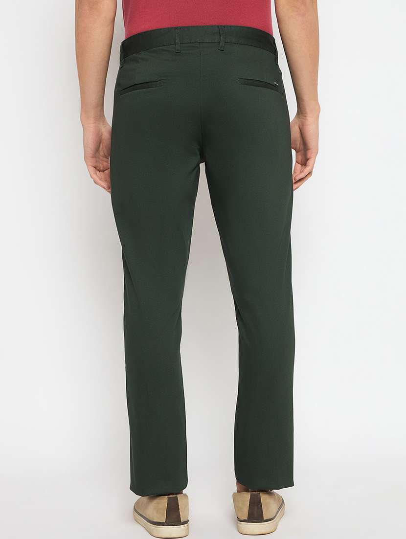 men solid mid rise casual chinos - 21790957 -  Standard Image - 3