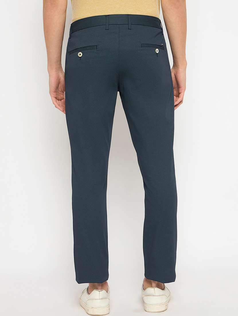 men solid mid rise casual chinos - 21790965 -  Standard Image - 3