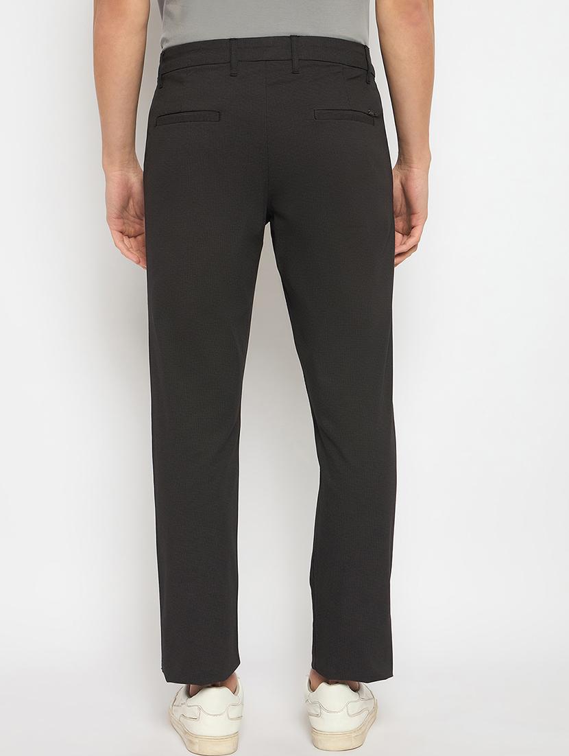 men solid mid rise casual chinos - 21790968 - Standard Image - 3