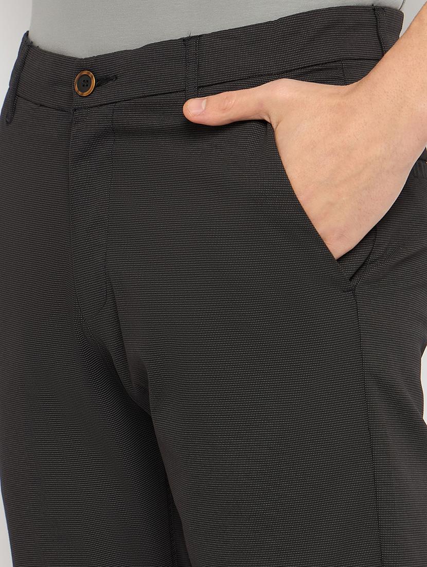 men solid mid rise casual chinos - 21790968 - Standard Image - 5