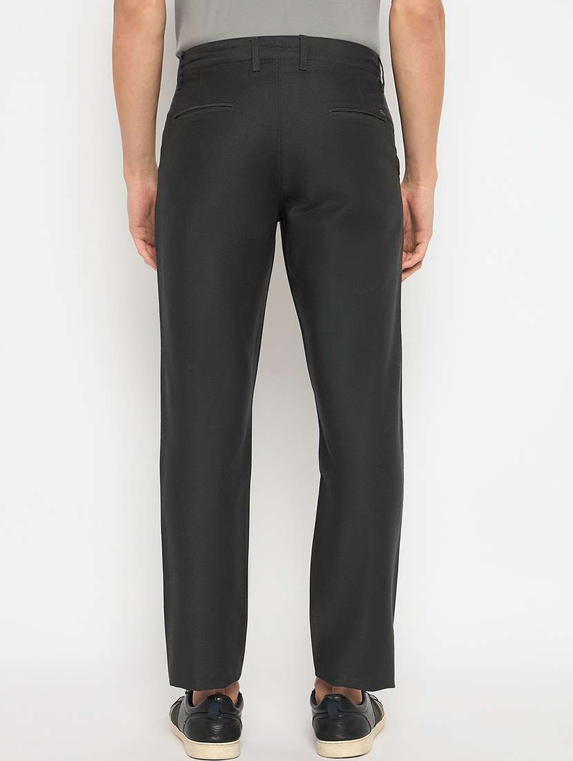 men solid mid rise casual chinos - 21790971 -  Standard Image - 3