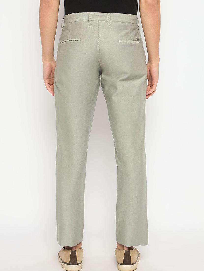 men solid mid rise casual chinos - 21790973 - Standard Image - 3