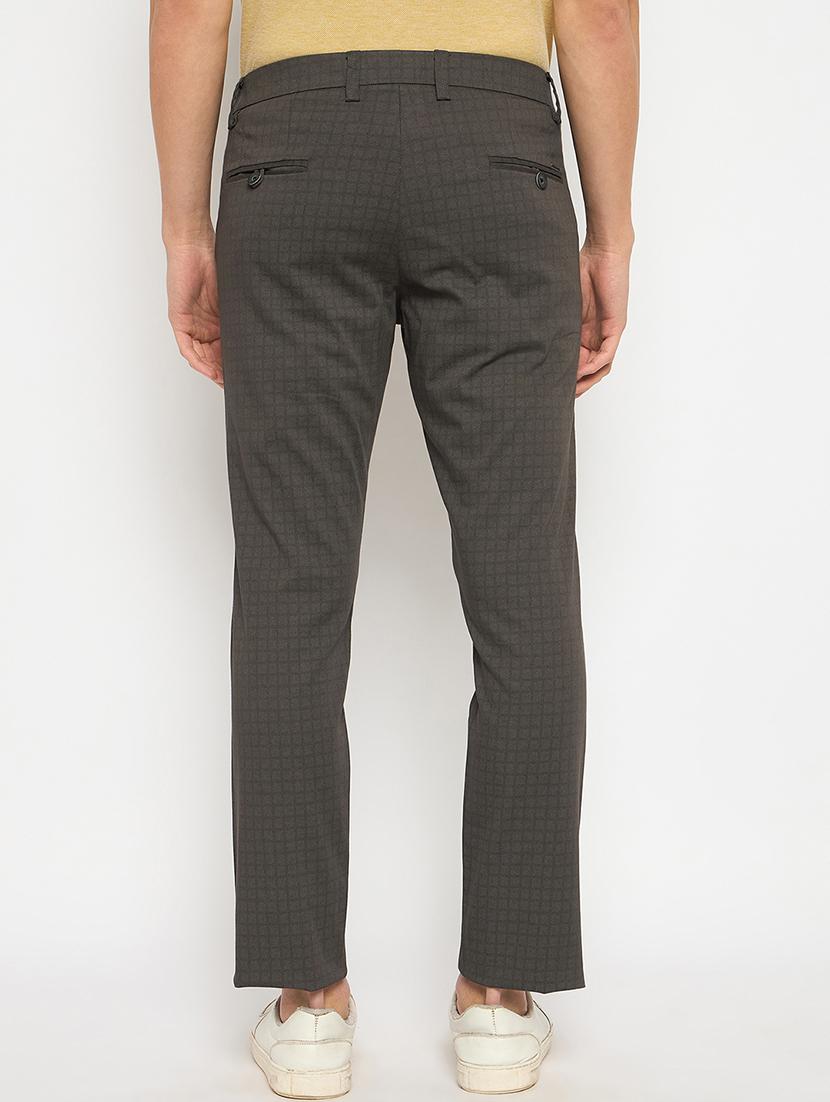 men solid mid rise casual chinos - 21790975 - Standard Image - 3