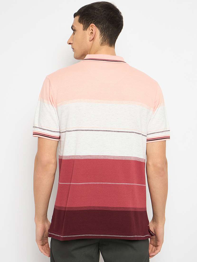 men color blocked short sleeves polo t-shirt - 21791010 -  Standard Image - 3