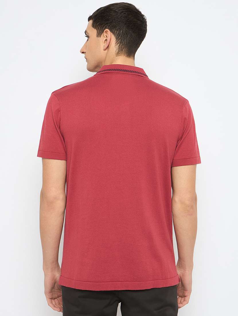 men solid short sleeves polo t-shirt - 21791031 -  Standard Image - 3