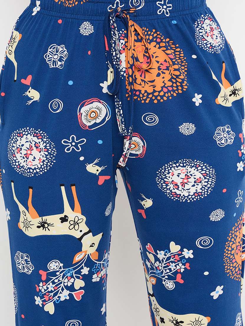 women printed mid rise pajama - 21791043 - Standard Image - 5