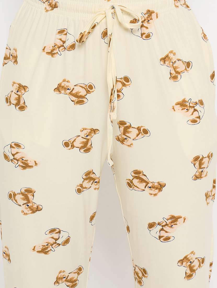 women printed mid rise pajama - 21791047 -  Standard Image - 5