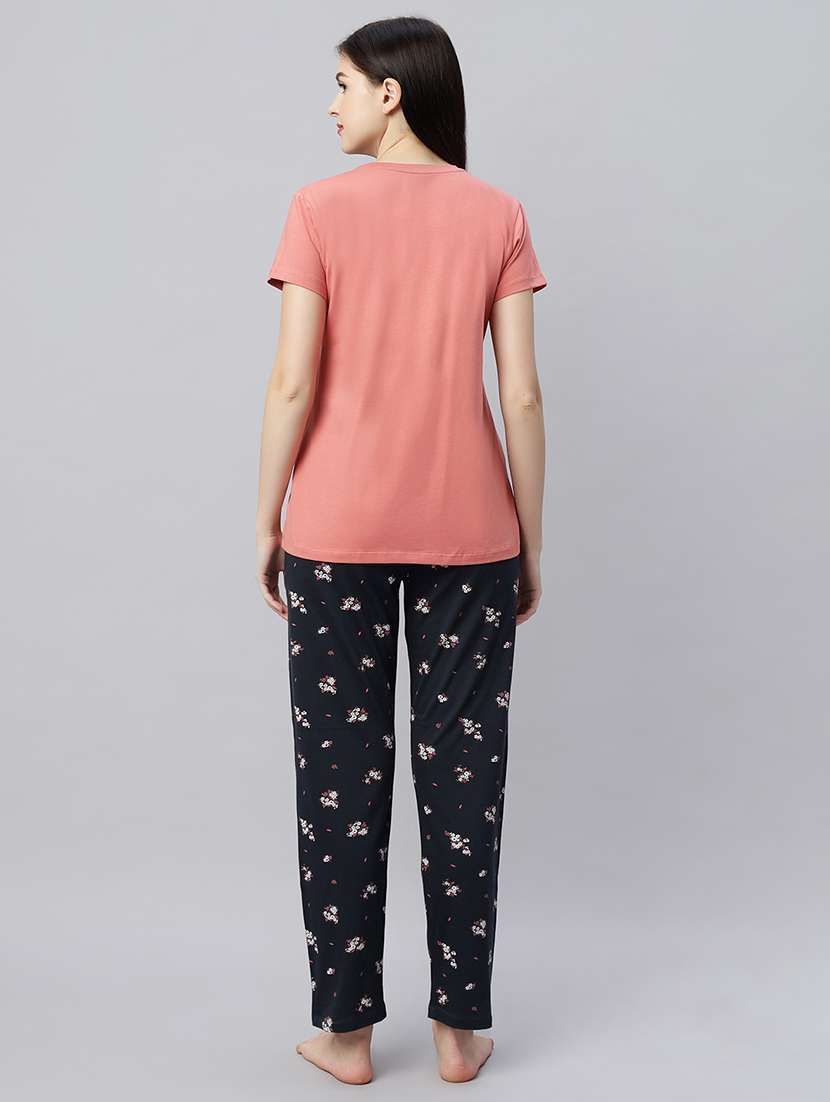 women printed nightwear pyjama set - 21791445 -  Standard Image - 3