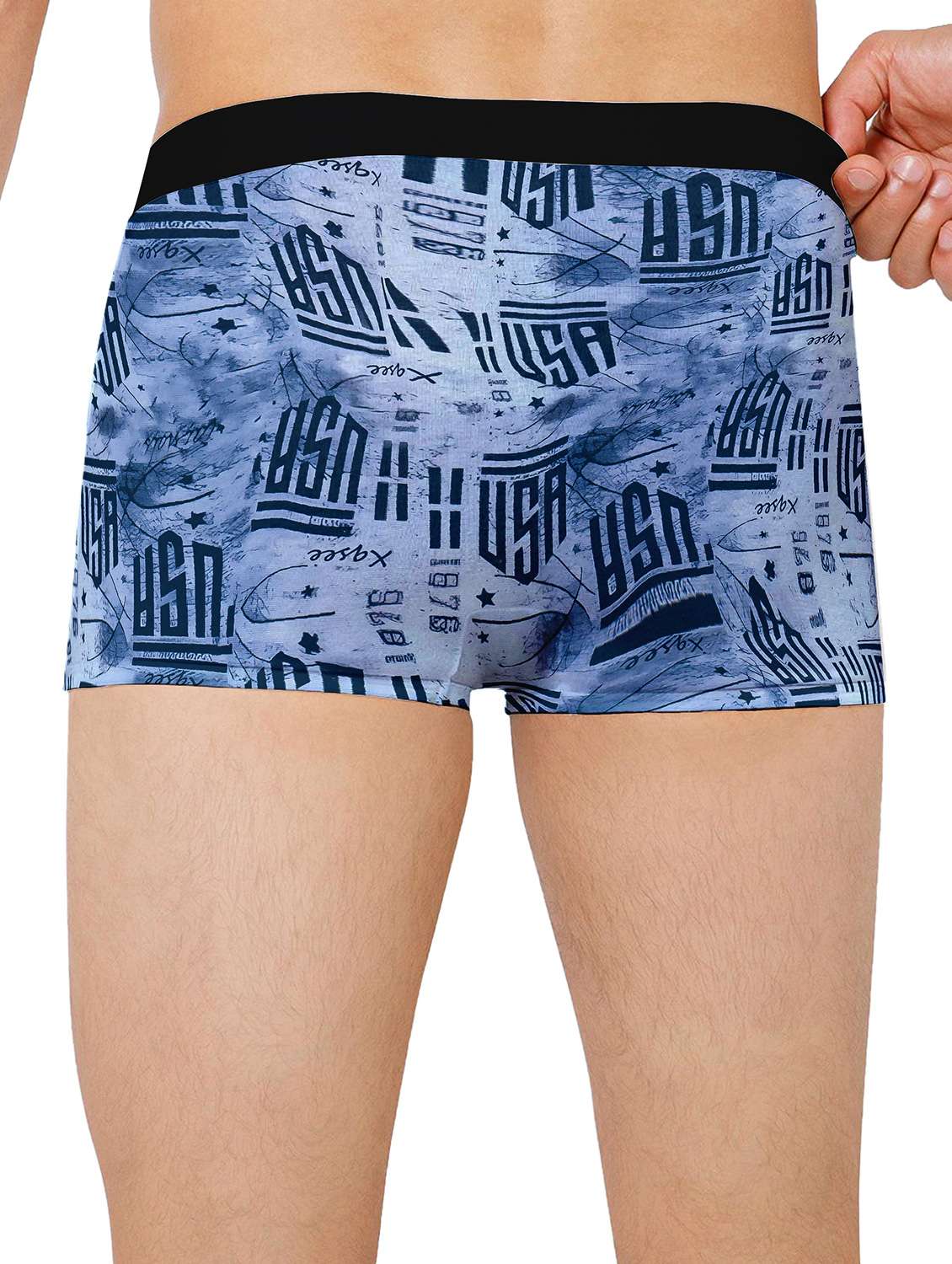 men printed low rise trunks brief - 21793195 -  Standard Image - 3