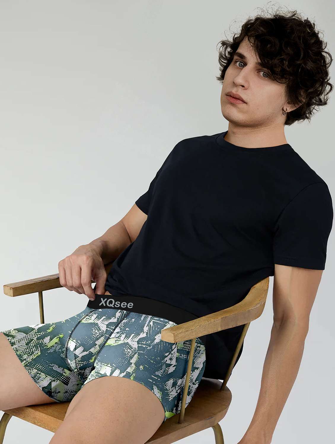 men pack of 2 printed low rise trunks brief - 21793205 -  Standard Image - 3