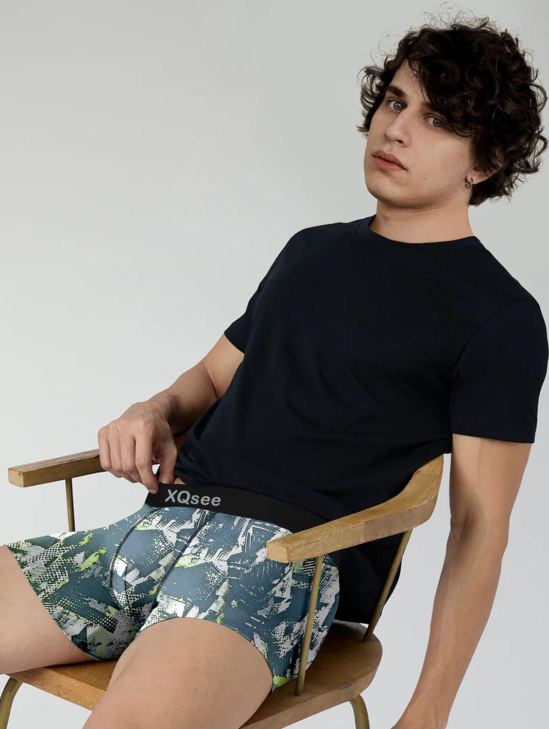 men pack of 3 printed low rise trunks brief - 21793207 - Standard Image - 3