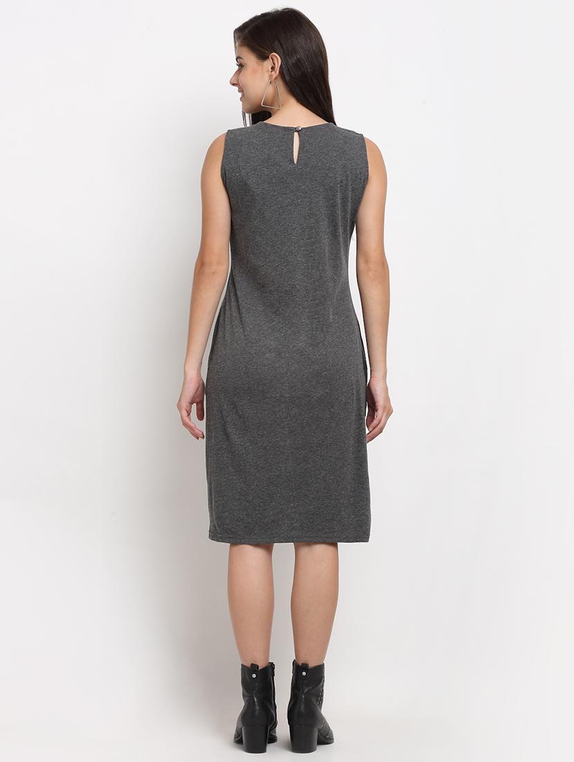 women solid sleeveless bodycon dress - 21793259 - Standard Image - 3