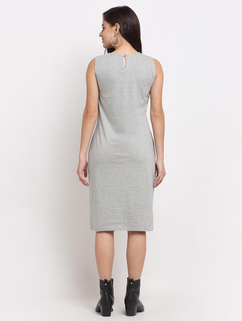 women solid sleeveless shift dress - 21793260 - Standard Image - 3