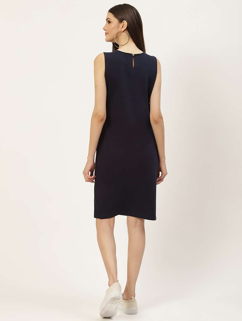 women solid sleeveless bodycon dress - 21793262 -  Standard Image - 3