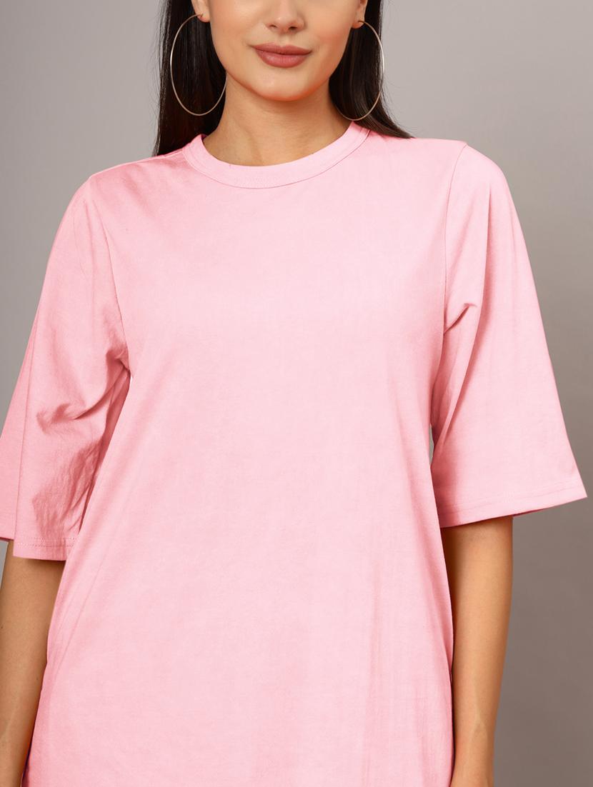 women solid short sleeves shift dress - 21793309 - Standard Image - 5
