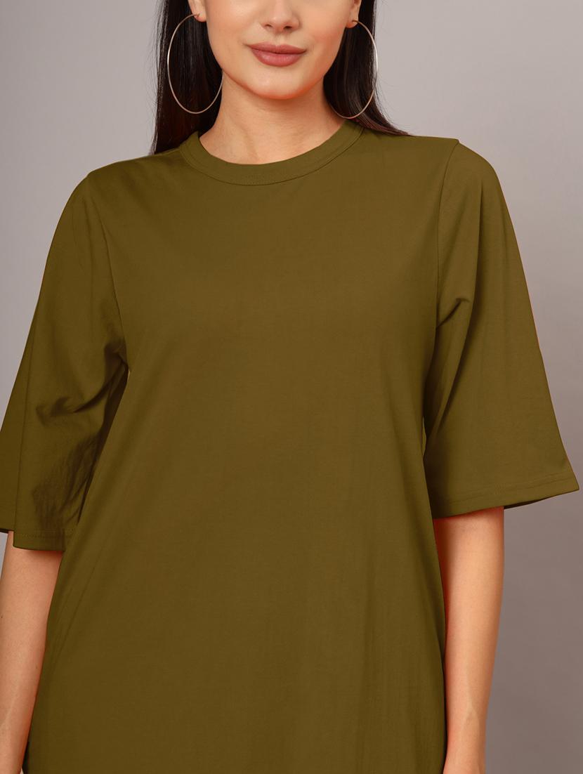 women solid short sleeves shift dress - 21793316 - Standard Image - 5