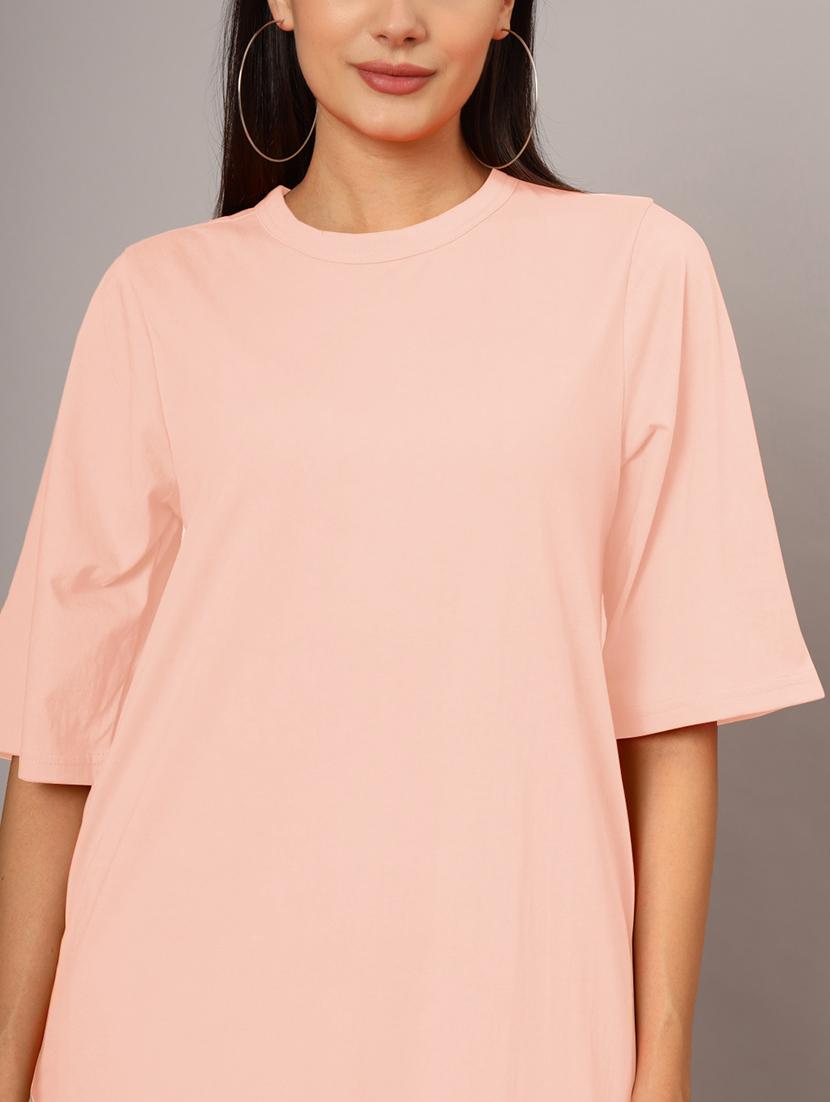 women solid short sleeves shift dress - 21793317 - Standard Image - 5