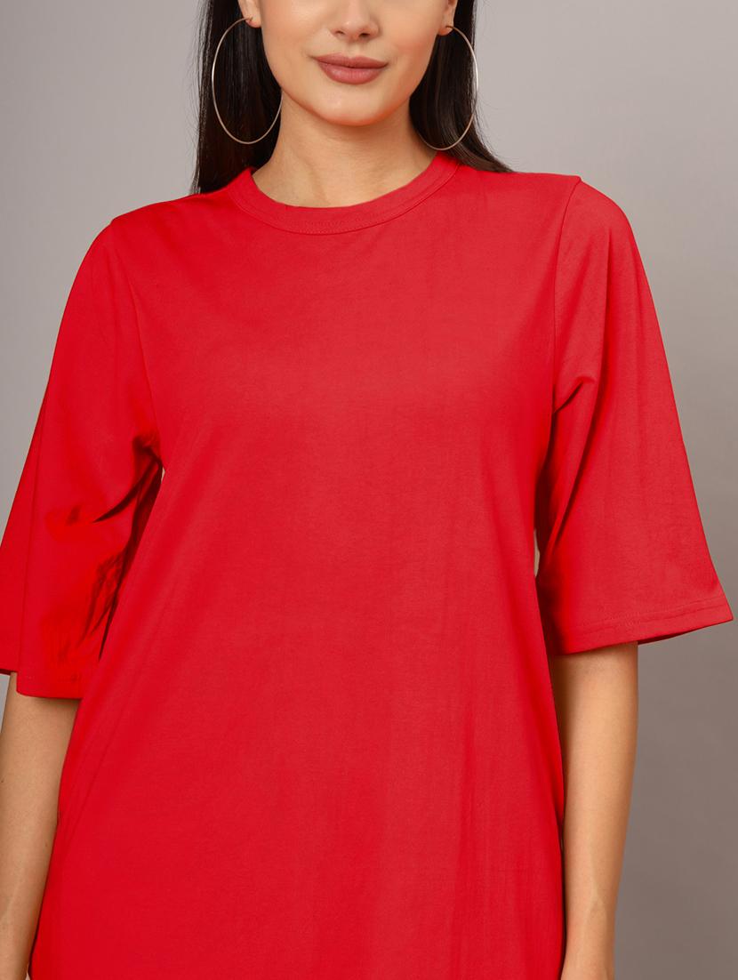 women solid short sleeves shift dress - 21793319 - Standard Image - 5