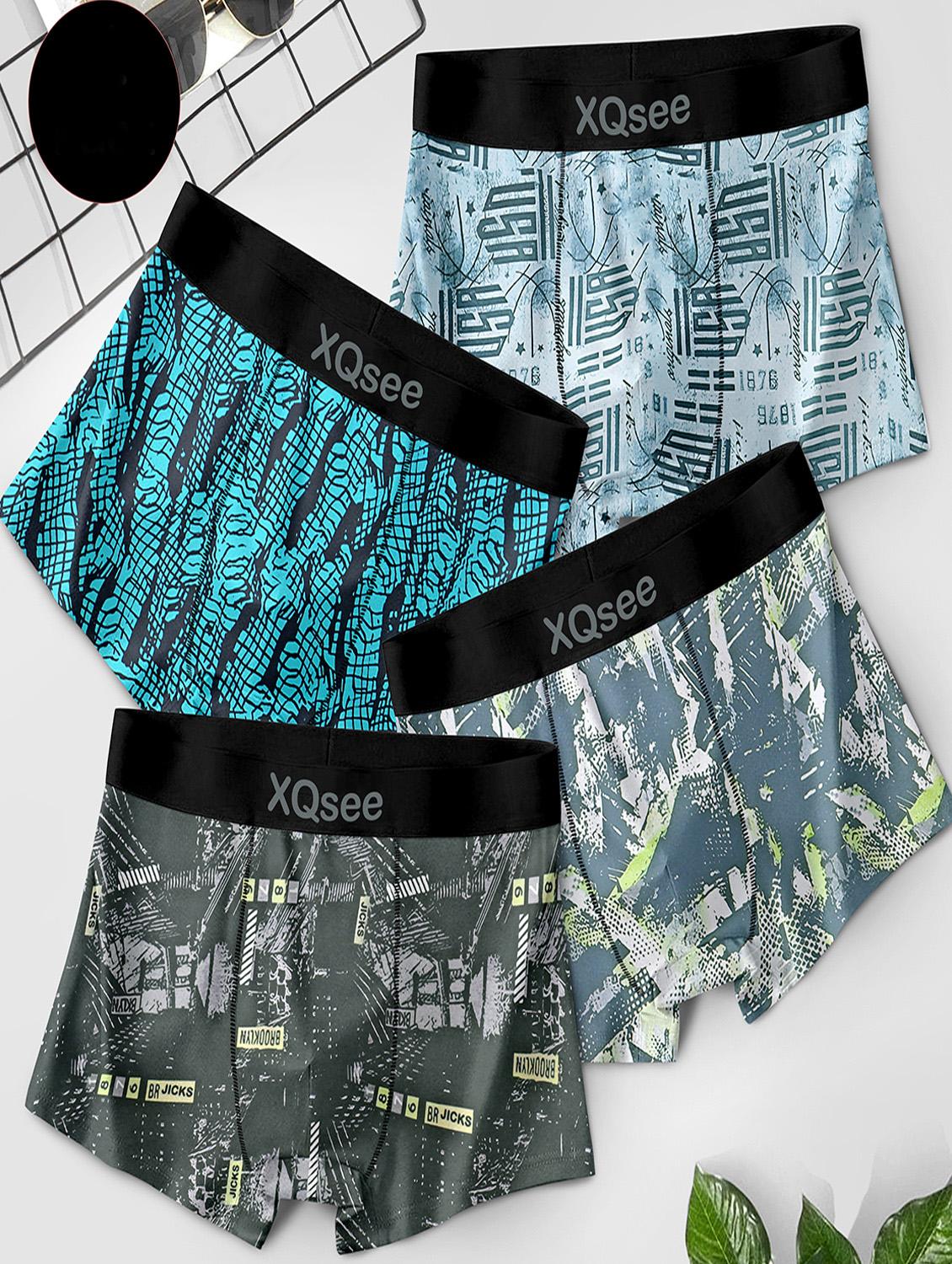 men pack of 3 printed low rise trunks brief - 21793342 - Zoom Image - 0