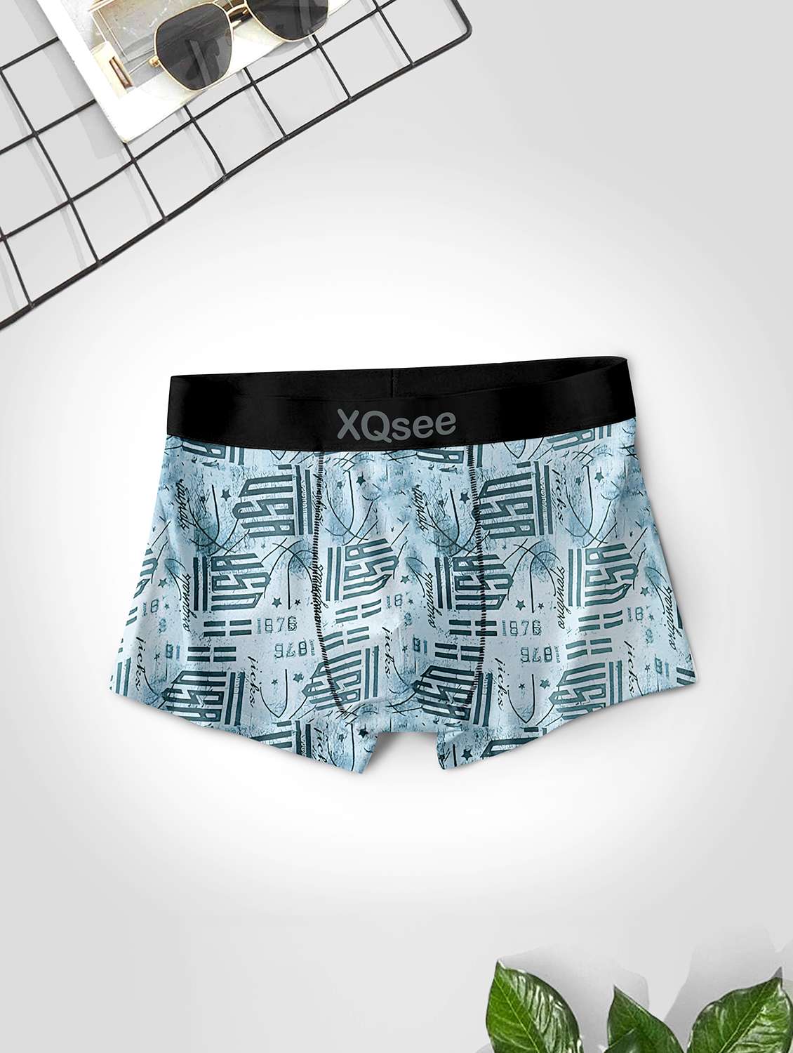 men pack of 4 printed low rise trunks brief - 21793344 -  Standard Image - 3