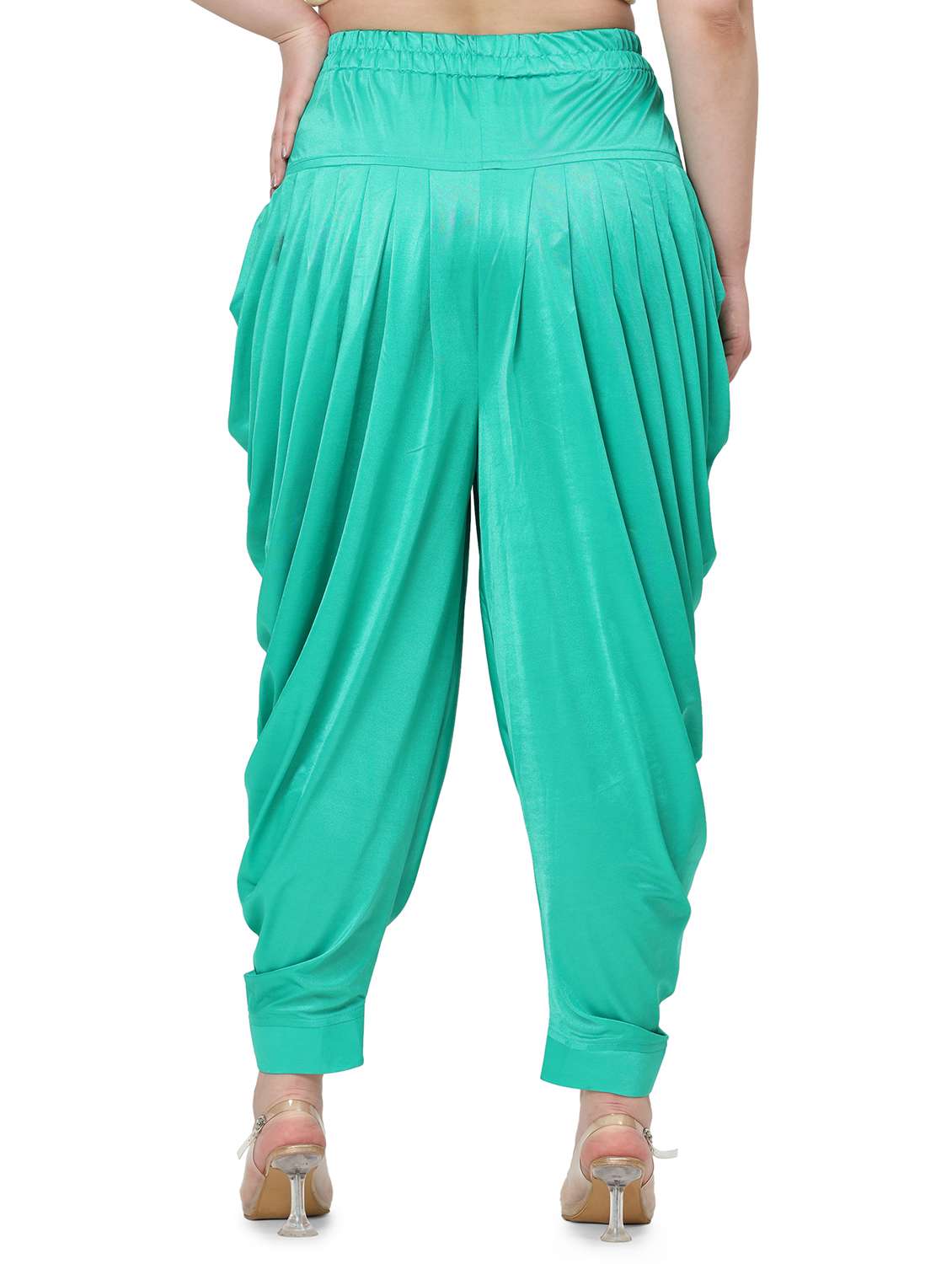 women solid mid rise dhoti salwar - 21793407 - Standard Image - 3