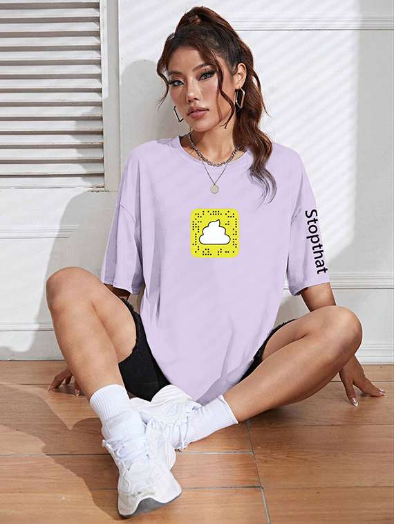 women graphic short sleeve oversized t-shirt - 21793721 - Standard Image - 3