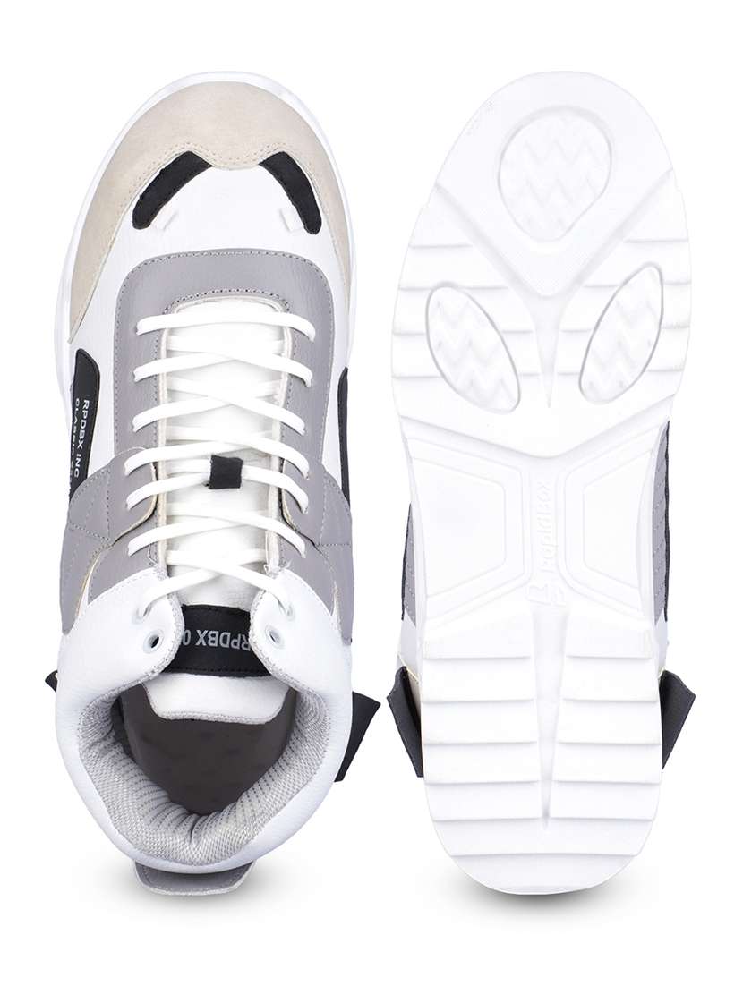 men white lace up sneaker - 21793824 -  Standard Image - 5