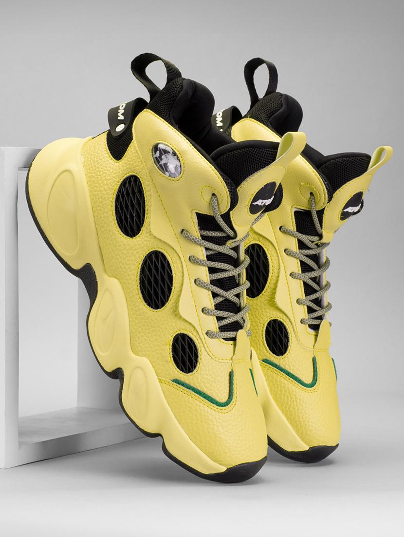 men yellow lace up sneaker - 21793909 - Zoom Image - 0