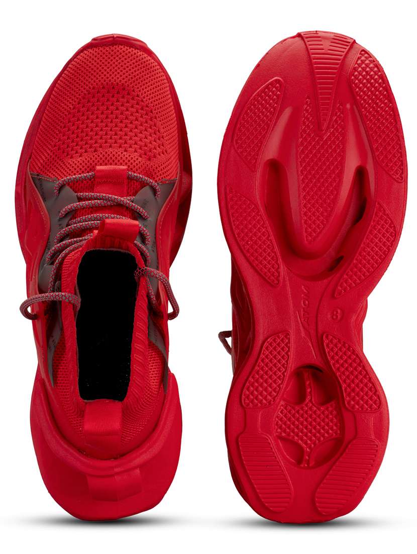 men red lace up sneaker - 21793912 -  Standard Image - 5