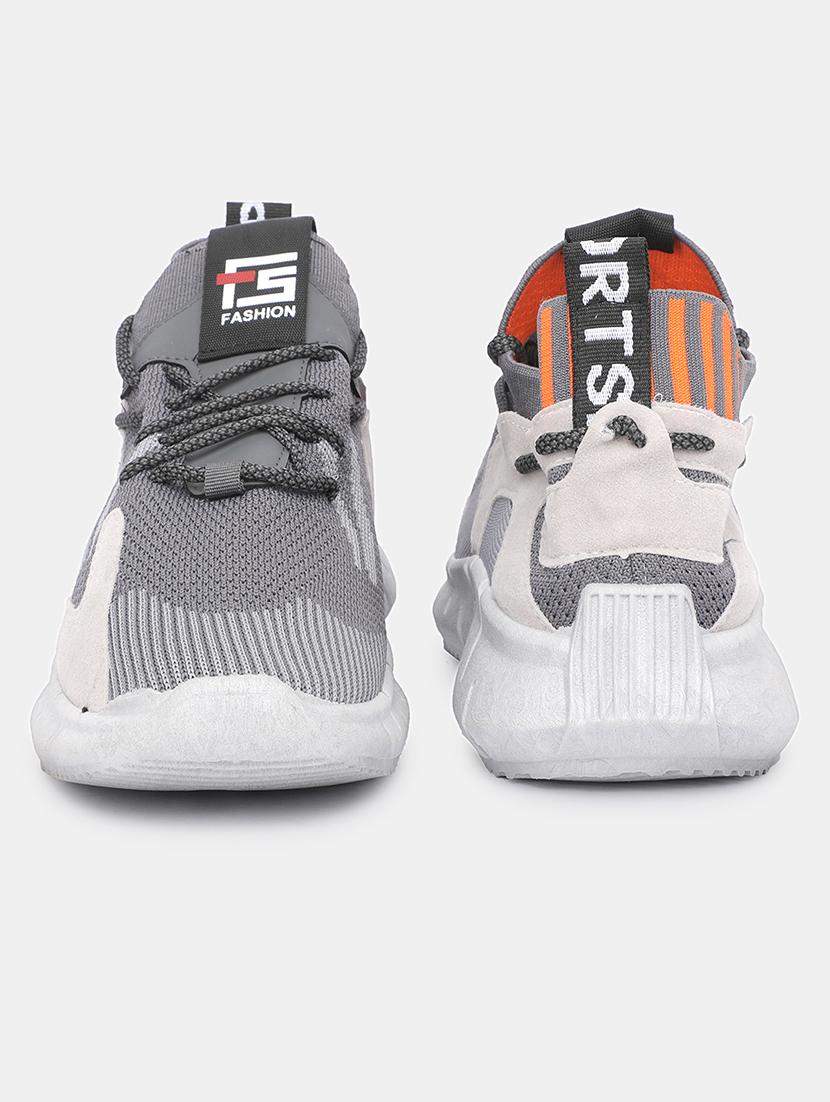 men grey lace up sport shoe - 21793927 - Standard Image - 3