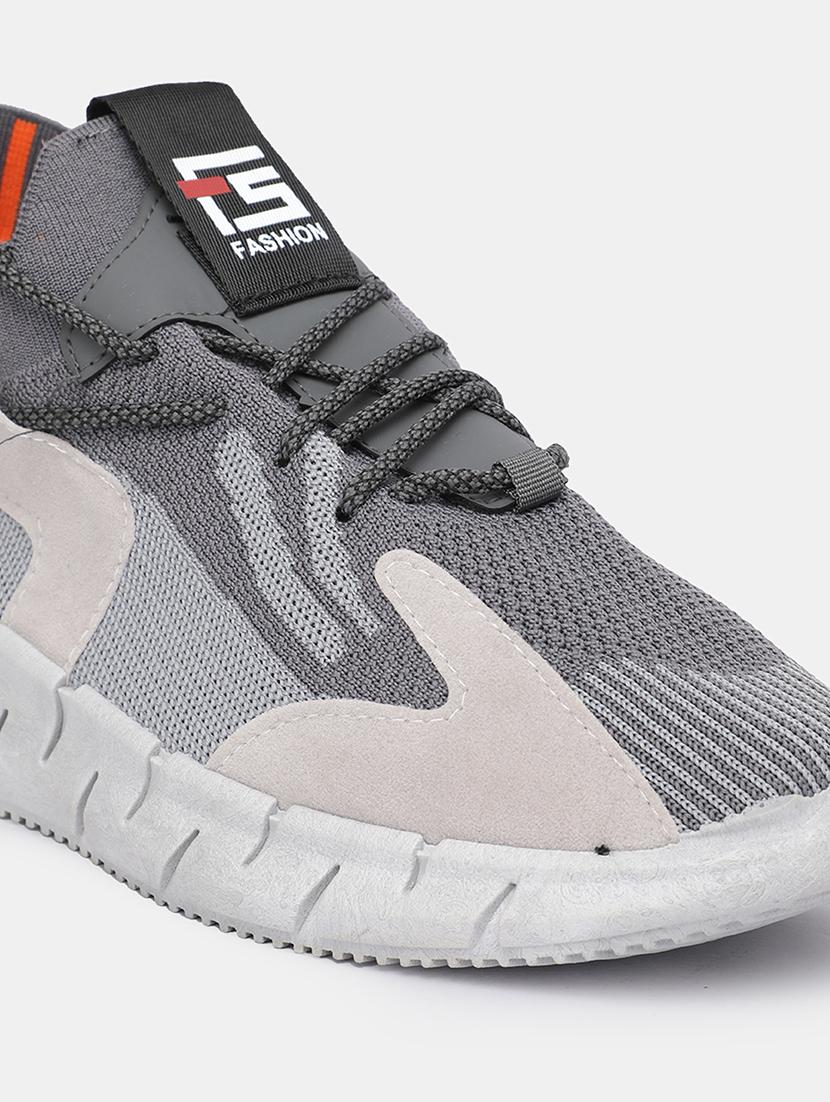 men grey lace up sport shoe - 21793927 - Standard Image - 5