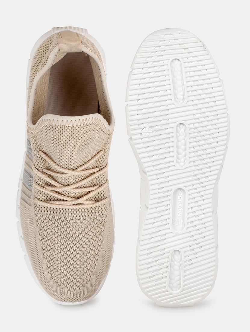 men beige lace up sport shoe - 21793929 - Standard Image - 5