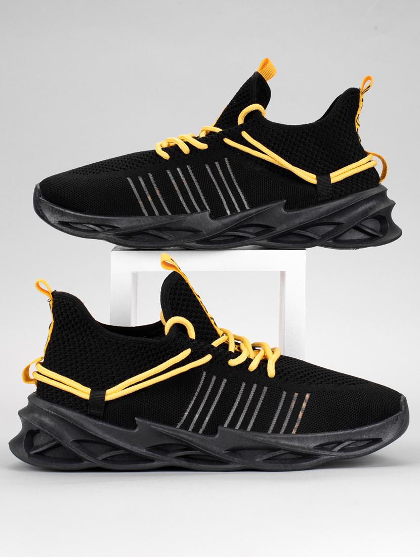 men black lace up sport shoe - 21793934 -  Zoom Image - 0