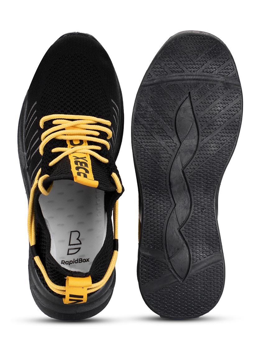 men black lace up sport shoe - 21793934 - Standard Image - 5